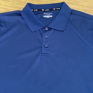 Blue Tek Gear Dry Tek Short Sleeve Polo Shirt XL